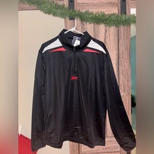 Reebok Men's Black and Red Performance Jacket